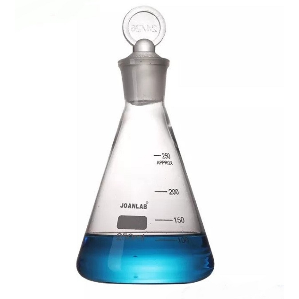 Konusvari kolba şlifli və qapaqlı 100 ml