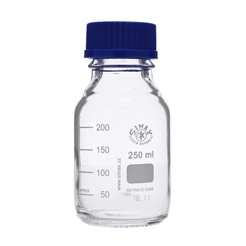 Reagent qabı şəffaf şüşə 250ml